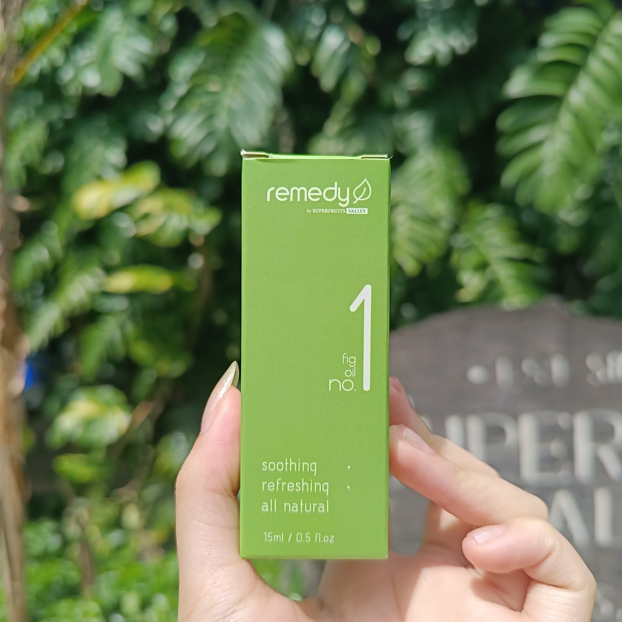 Remedy Fig Oil No. 1 by Superfruits Valley, brightening fig extract face oil